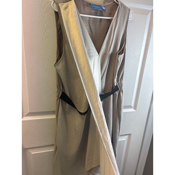Simply Vera Wang gray two tone wrap style dress XL - Picture 5 of 6